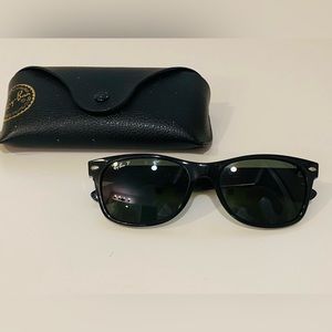 Ray Ban polarized New Wayfarer black womens sunglasses